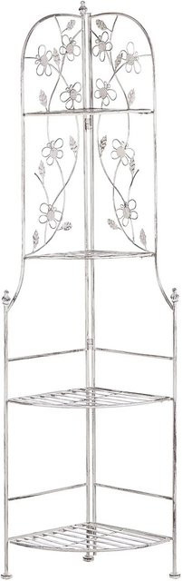 Beliani Badezimmerregal BIELLA in Cremeweiß, B/T/H: 35 x 35 x 158 cm - Bild 1