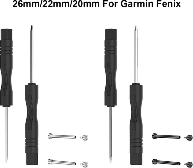 Garmin Uhren Pins, Edelstahl, Silber, Unisex - Bild 1