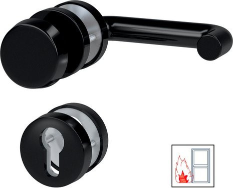 BASI Rosettengarnitur FS-Rosetten-Wechsel-Garnitur ZT-FS 2150 aus Kunststoff in Schwarz, B/T/H: 135,0 x 55,0 x 165,0 cm - Bild 1