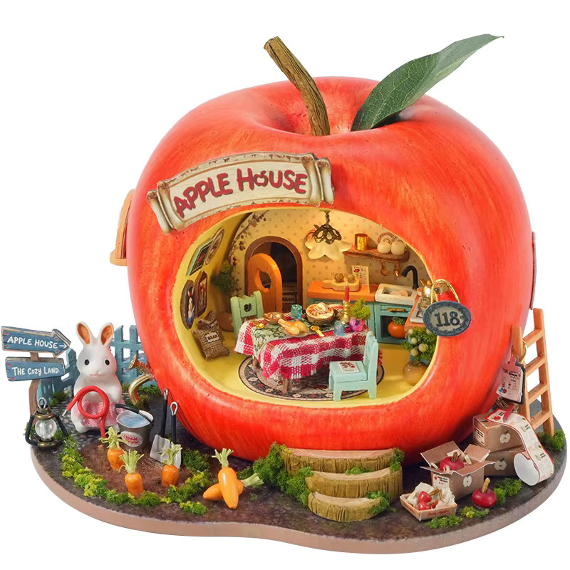 zuuton Micro Fruit House Puppenhaus-Set, 3D-Puzzle, Montagemodell - Bild 7