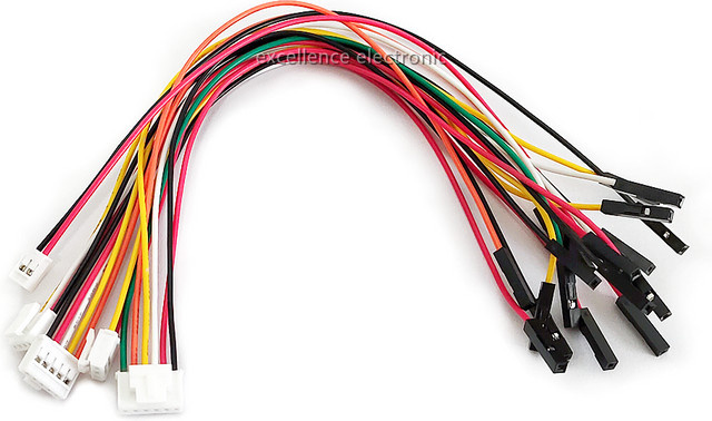 5 Stück YanYunDZ HY2.0 auf Dupont Electronic Wire Connector Set, 26AWG, Mehrfarbig, Länge: 20 cm - Bild 1