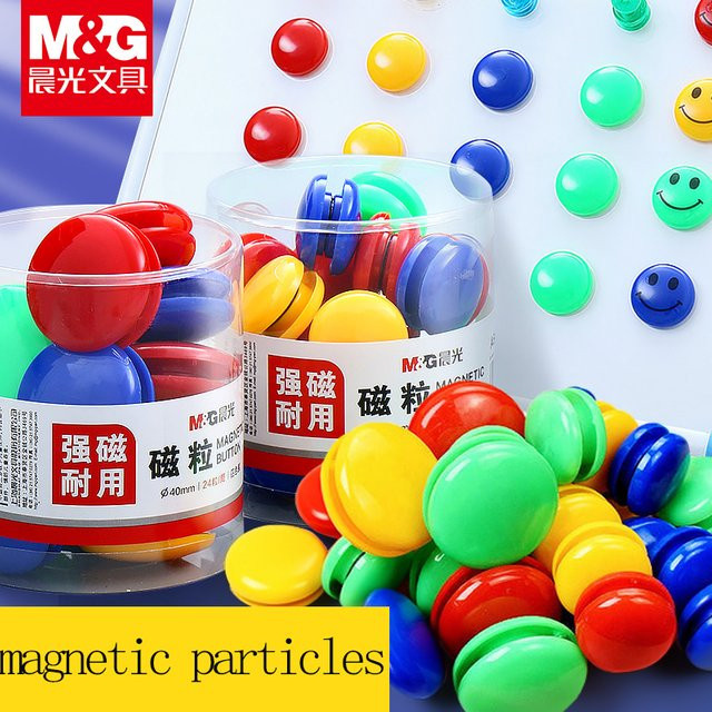 M&G Magnetfliesen in Multicolour mit rundem Design für Whiteboards, Kühlschränke und Bürodisplays - Bild 1