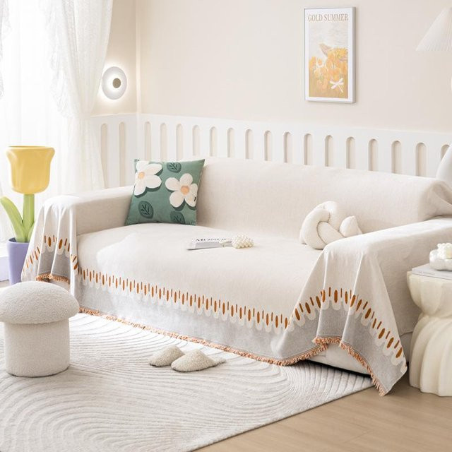 Universeller Chenille Sofabezug von Super Six für alle vier Jahreszeiten, Breite: 180 cm, Tiefe: 130 cm - Bild 1