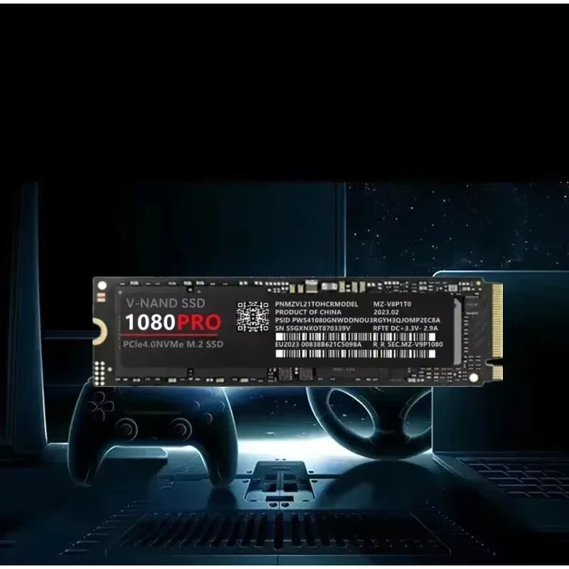 1080Pro M2 NVMe SSD PCIe 4.0 Interne Festplatte mit Kühlkörper Schwarz 1000 GB - Bild 2