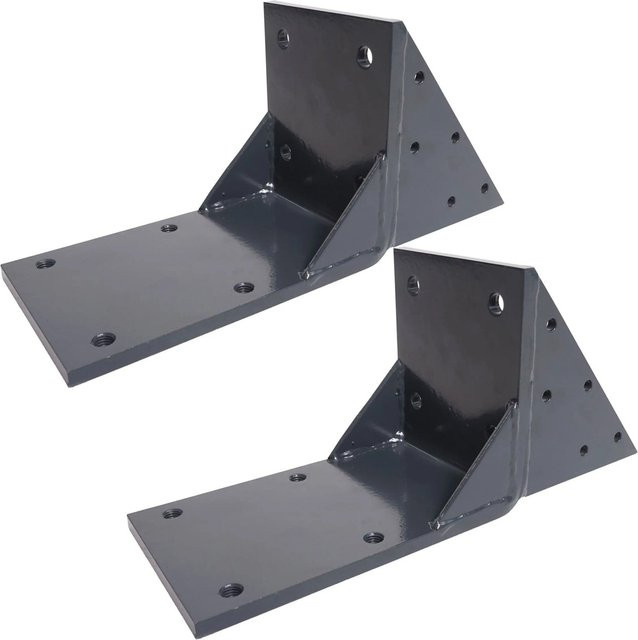 MCW 2er-Set Dachsparrenadapter für Kassetten-Markise H122 H123 Halterung aus Edelstahl in Anthrazit - Bild 1