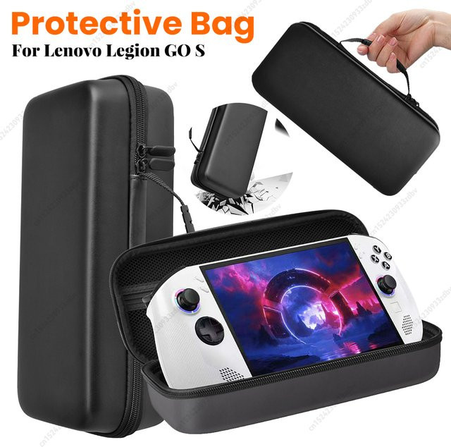 Lenovo Legion Go S EVA-Hartschalen-Tragetasche in Schwarz, stoßfeste Reise-Aufbewahrungstasche mit Anti-Drop-Schutz - Bild 1