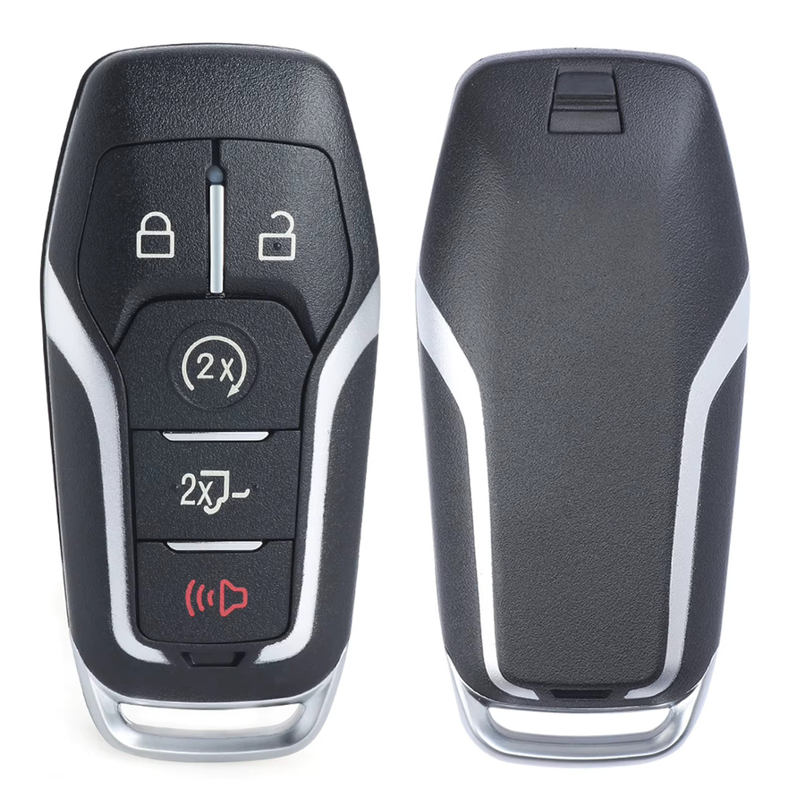 KEYECU 5B Fall Smart Remote Auto Schlüsselanhänger Shell Cover für Ford Fusion Explorer Edge Mustang F-150 F-250 Lincoln MKC MKX MKZ in Schwarz - Bild 4