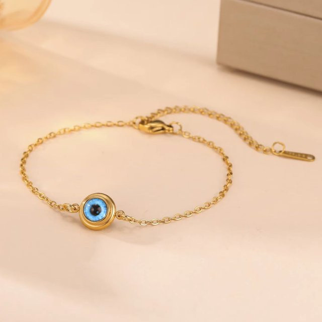 Skyrim Armbänder, blau, Edelstahl, Unisex - Bild 1