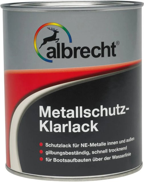 Albrecht Metallschutz-Klarlack Transparent Glänzend 375 ml - Bild 1