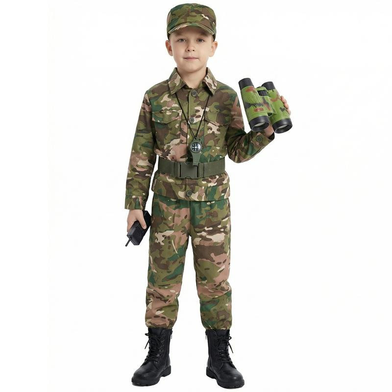 YUPOP Armee Dschungel Soldatenkostüm Tarnfarben Set - Bild 2