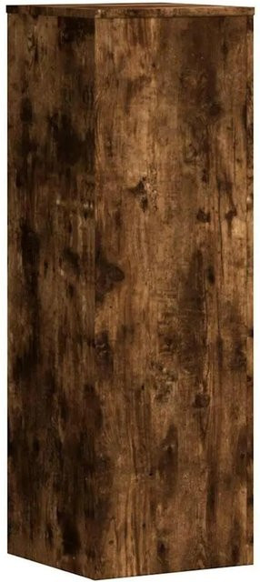 vidaXL Pflanzenständer aus Holzwerkstoff in Räuchereiche, Braun, B/T/H: 33 x 33 x 100 cm - Bild 1
