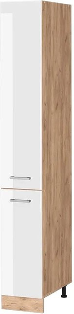 Vicco Apothekerschrank R-Line Küchenschrank in Weiß und Eiche, Breite: 30 cm, Höhe: 207 cm, Tiefe: 57,2 cm - Bild 2