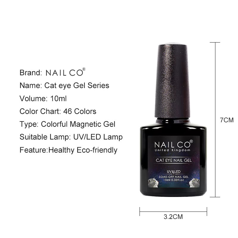 NailCO Red Starlight Cat Magnetic Gel Nagellack, 10 ml, Schimmernd - Bild 4