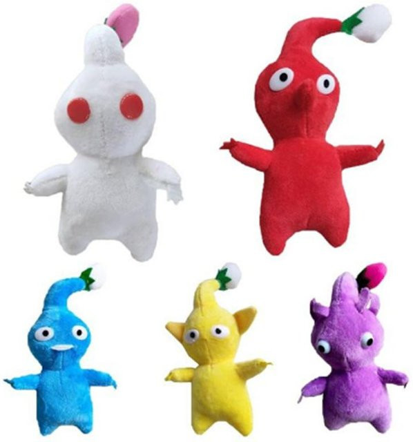 Yiran toy Pikmin Plüschtiere, 5-teiliges Set, 15cm, ab 3 Jahren - Bild 1
