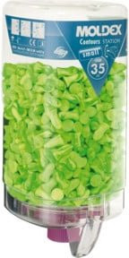 Moldex Contours small Einweg Gehörschutzstöpsel mit MoldexStation Spender 35 dB 500 Paar - Bild 2