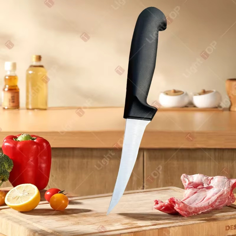 Professionelles Filet-Ausbeinmesser aus Edelstahl mit Kunststoffgriff und Schutzhülle - Bild 2