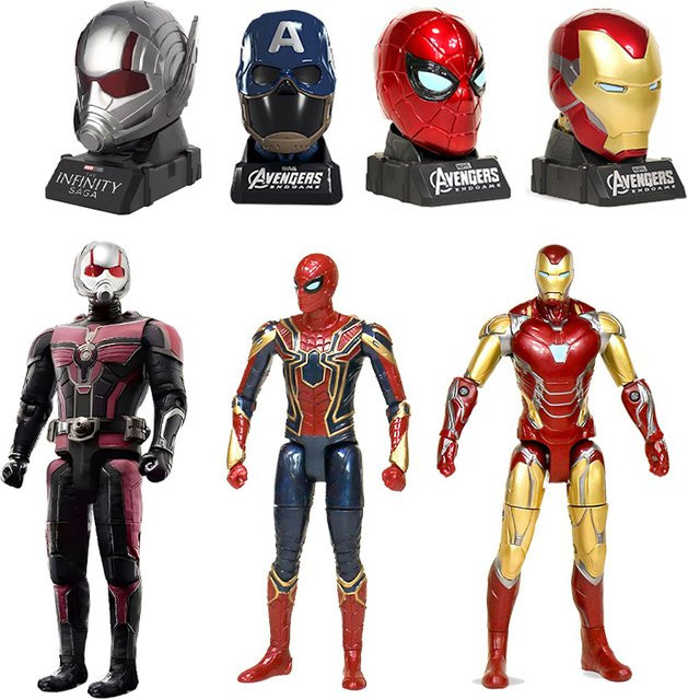 Marvel Legends Spider-Man Avengers Iron Man Captain Ant War Machine, Verformbare Sammlerfigur, Einzelfigur - Bild 1