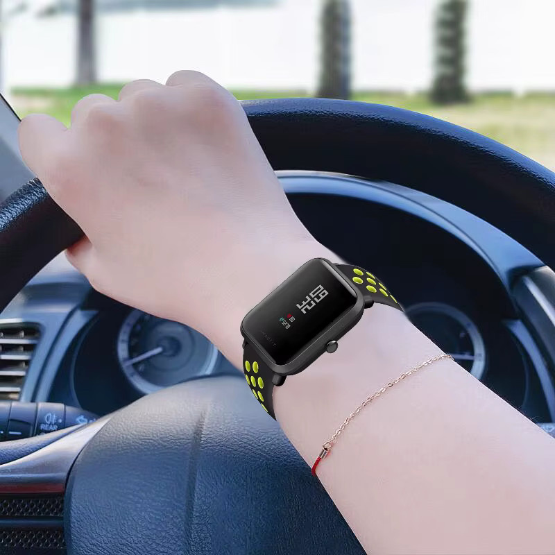 Amazfit Uhrenarmband, Silikon, Schwarz, Unisex - Bild 3