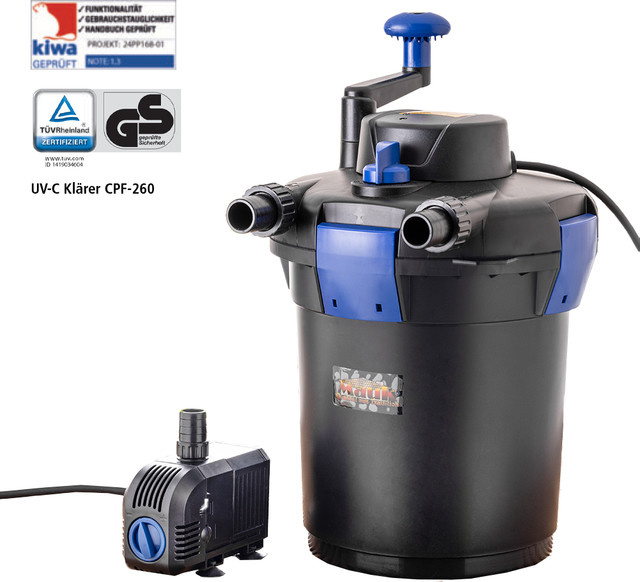 MAUK Teichdruckfilter Set ECO in Schwarz für bis zu 4000 Liter - Bild 1