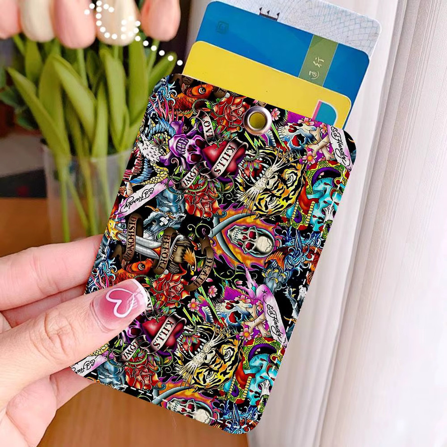 E-Ed H-Hardy Tattoo Tiger personalisierter Kartenhalter aus Kunststoff in Multicolour - Bild 2