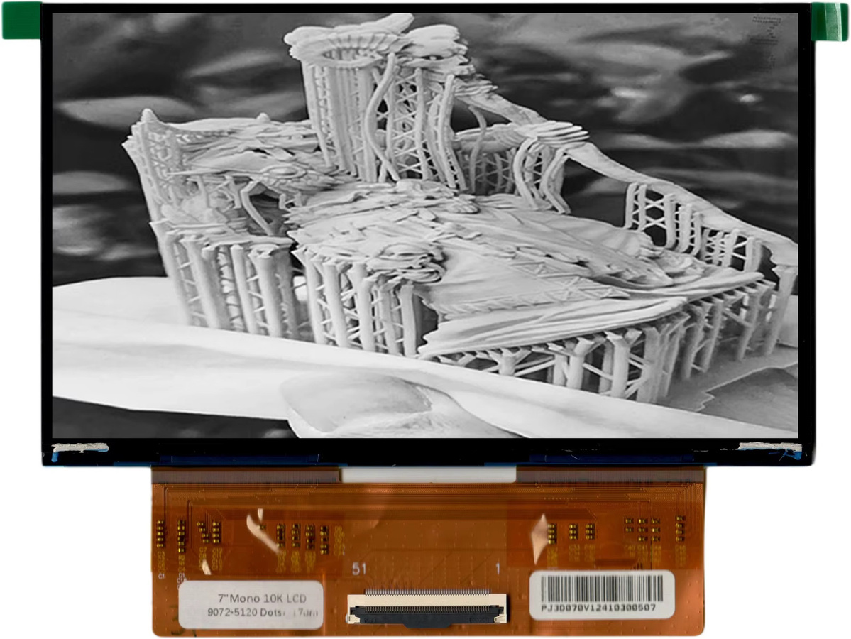 SUMAOPAI 3D-Drucker-Zubehör 7,0 Zoll 10K Monochrom-Bildschirm mit HDMI-Treiberplatine in Schwarz - Bild 1