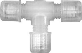 Riegler T-Schlauchverbindung aus PFA für Schläuche 4/6 mm, transparent - Bild 1