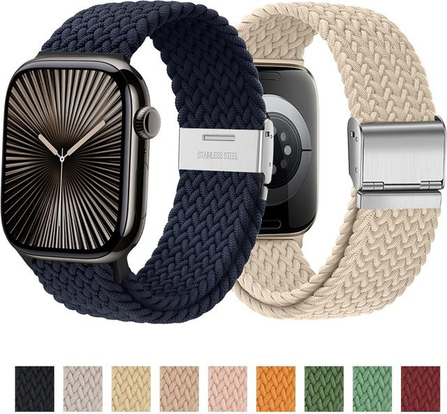 Uhrenarmband Geflochtenes Schlaufenarmband, Textil/NATO, Unisex - Bild 1