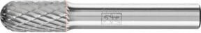 PFERD Hartmetall Frässtift Walzenrund WRC universal mittel kreuzverzahnt, Durchmesser: 10 mm, Länge: 20 mm, Schaft-Durchmesser: 8 mm, Farbe: Silber - Bild 1