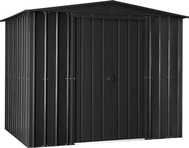 Globel Industries Metall-Gerätehaus mit Satteldach in Anthrazit B/T/H: 234 x 237 x 198 cm - Bild 1
