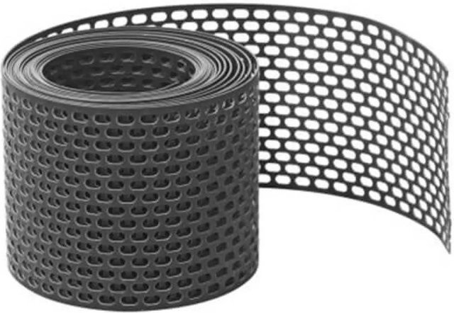Daprona Vogelschutzgitter Lüftungsband aus PVC in Schwarz, Länge: 5 m, Breite: 5 cm - Bild 1