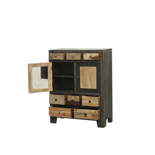 INTERIA Home & Living Kommode TARIM aus Akazie und MDF in Natur/graubraun, Breite: 118 cm, Höhe: 56 cm, Tiefe: 40 cm - Bild 2