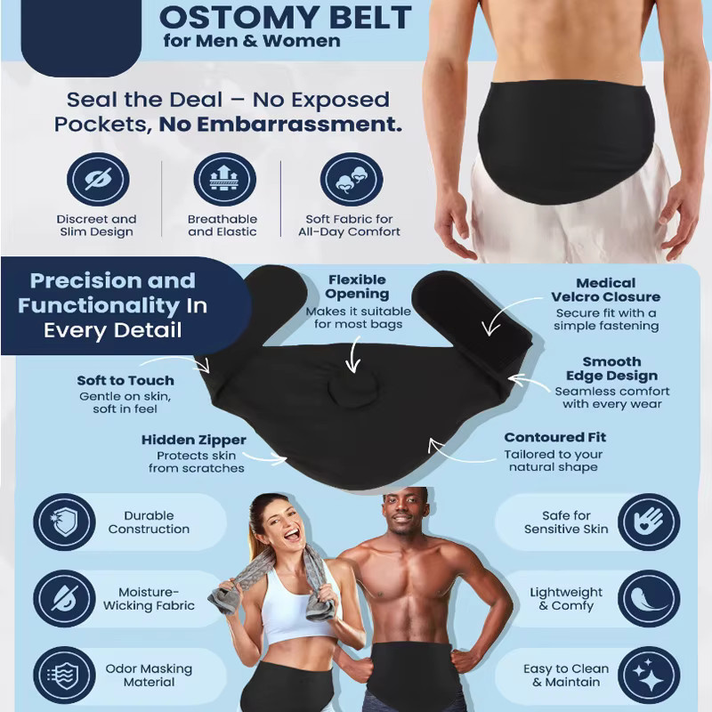Stoma-Bauchgürtel-Schutzhülle, Unisex - Bild 4