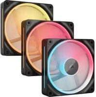 Corsair iCUE LINK LX120-R RGB Reverse Gehäuselüfter Triple Fan Kit in Schwarz - Bild 1