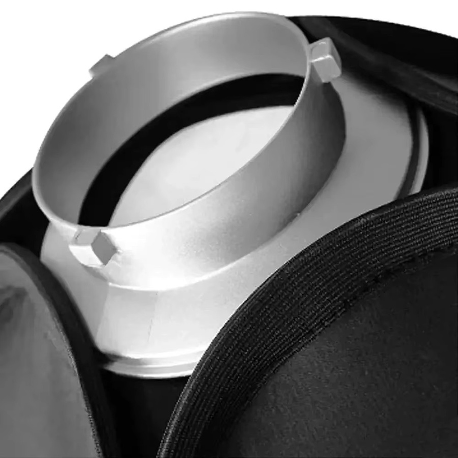Lapgood Bowens Mount Speedring Softbox Adapter in Silber für Studiofotografie Monolight und Strobe - Bild 2