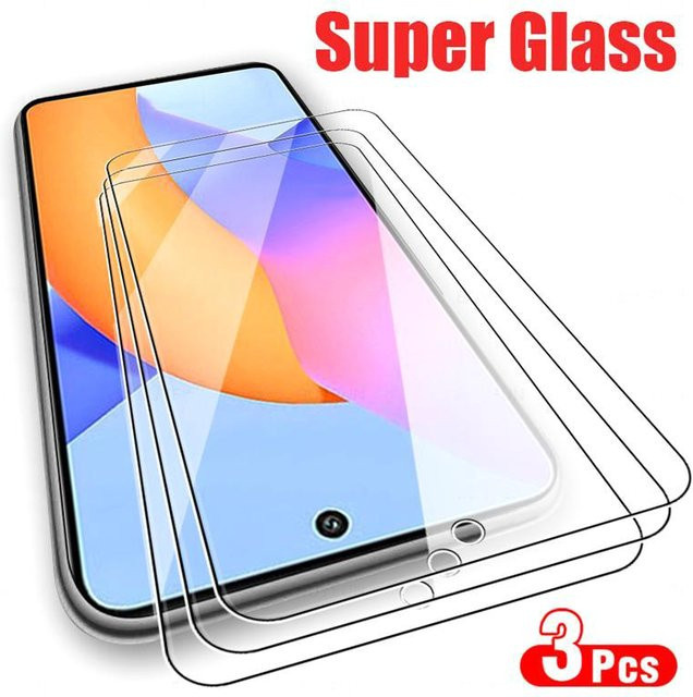 3er-Pack Displayschutzfolie aus gehärtetem Glas, transparent, passend für Samsung A15 A25 A35 A55 A54 A05 A06 A16, Redmi 14C 12C 13C Note 14 13 Pro und iPhone 16 16E 6Plus 6sPlus - Bild 1