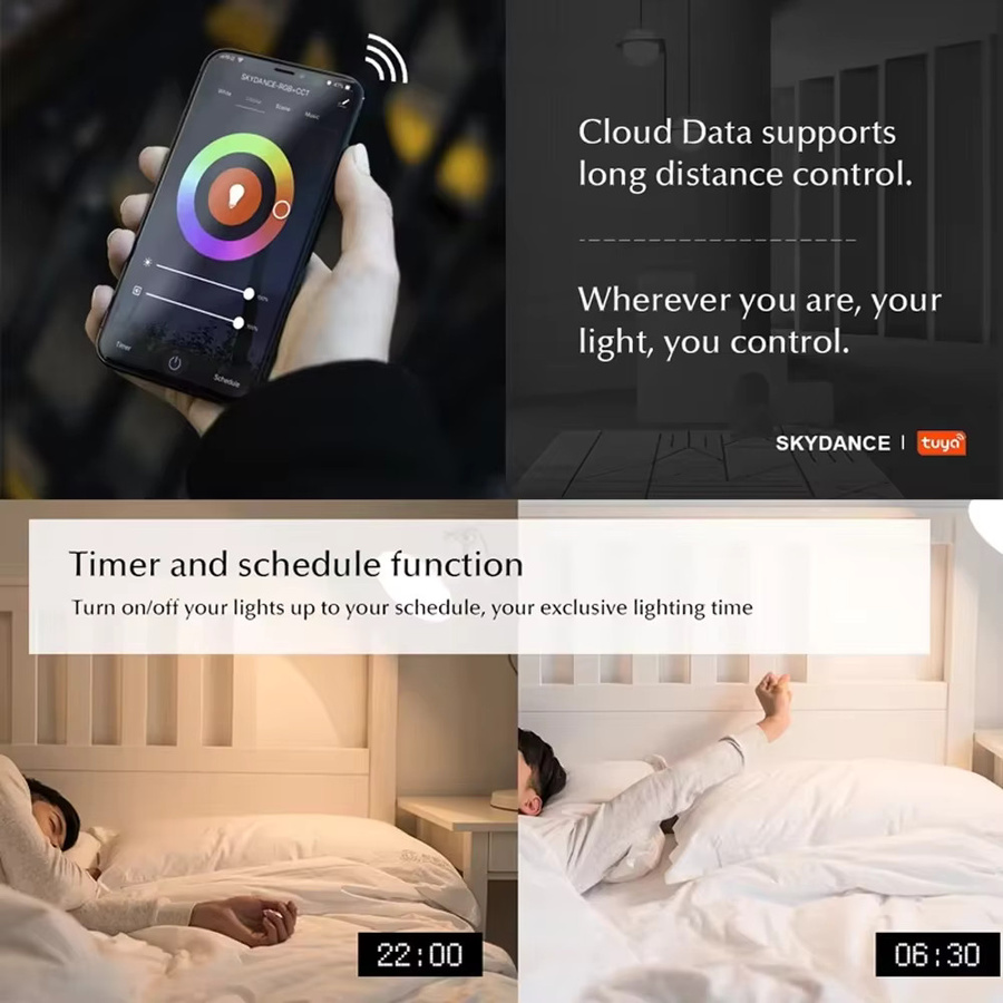YSRSAI Zigbee 3.0 Smart LED RGB Controller für Unterbauleuchten, dimmbar, Multicolor, kompatibel mit Alexa, ideal für Küche, Schlafzimmer und Kleiderschrank - Bild 4