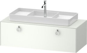 Duravit Waschtischunterschrank White Tulip in Weiß, B/T/H: 130 x 55 x 40,8 cm - Bild 1