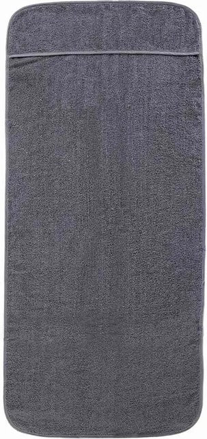 vidaXL Strandtücher 2er Set Anthrazit aus Baumwolle und Polyester, B/H: 60 x 135 cm - Bild 1