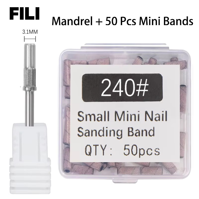 FILI Mini Schleifbänder Set, 50 Stück, 3,1 mm, Unisex - Bild 1