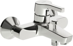 Hansa Wannen-Einhebelmischer in Chrom mit Wasserersparnis und Safety-Stop - Bild 1