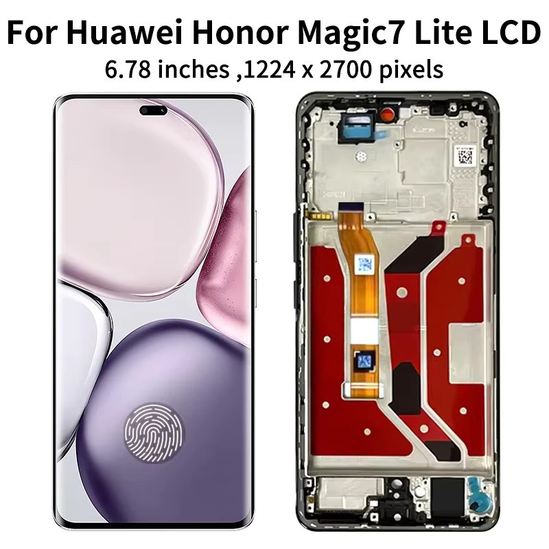 Huawei Honor Magic7 Lite Ersatz-LCD-Touchscreen-Baugruppe mit 6,78 Zoll und 120Hz in Schwarz - Bild 3