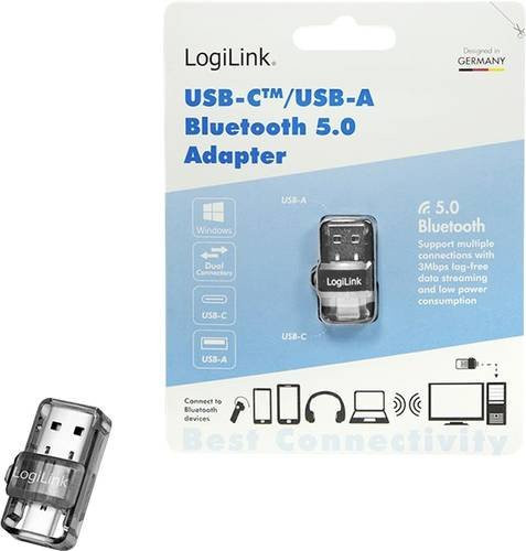 LogiLink BT0054 Bluetooth 5.0 Stick mit USB-A Anschluss in Schwarz - Bild 1