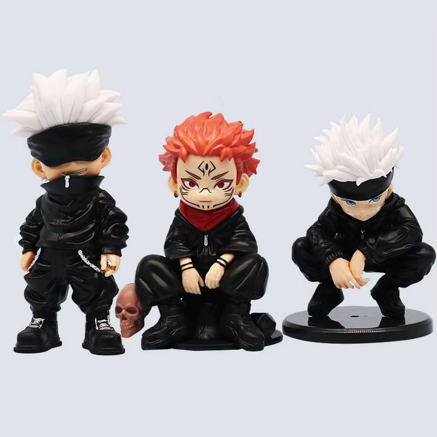 Bandai Jujutsu Kaisen Anime Figuren Set aus PVC, Multicolor, Motiv: Yuji Itadori, Megumi Fushiguro und Nobara Kugisaki - Bild 2