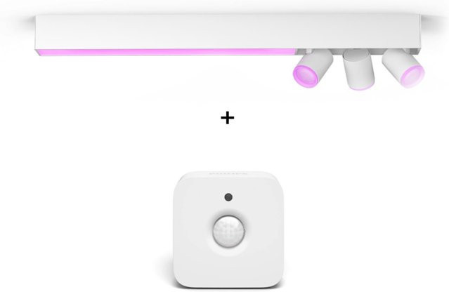 Philips Hue White and Color Ambiance Centris Spot 3-flammig Set mit Bewegungsmelder, Multicolor und Weiß - Bild 1
