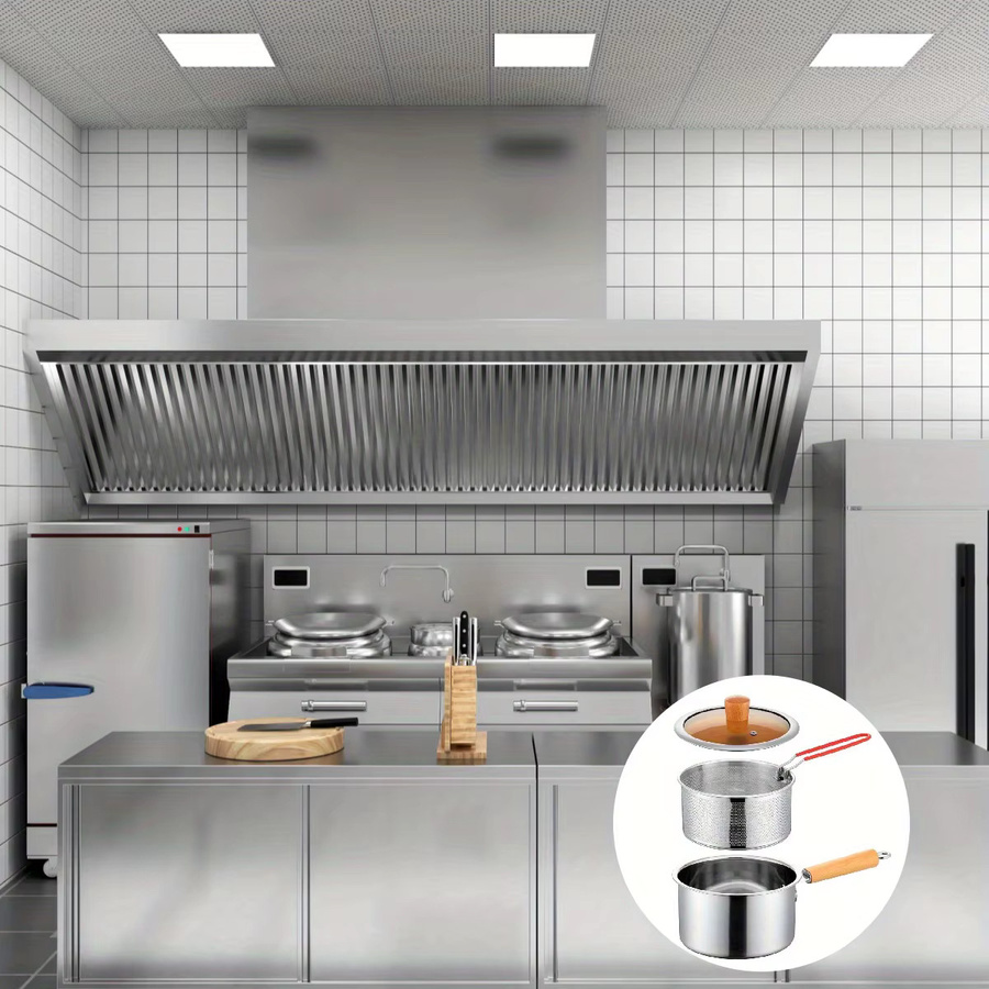 Edelstahl Kochgeschirr-Set in Silber mit Bratkorb und Glasdeckel, Antihaft-Topf und Milchpfanne aus 304 SUS Edelstahl - Bild 5