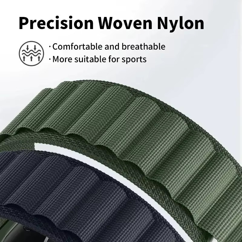 Uhrenarmband Nylon, Schwarz, Unisex - Bild 2