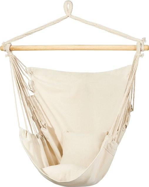 LIVARNO Hängesessel im Boho-Look mit Kissen in Beige und UV-beständigem Recycled Polyester - Bild 1