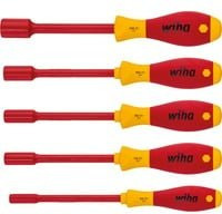 Wiha Steckschlüssel-Schraubendreher-Set SoftFinish electric, 5-teilig, rot/gelb - Bild 1