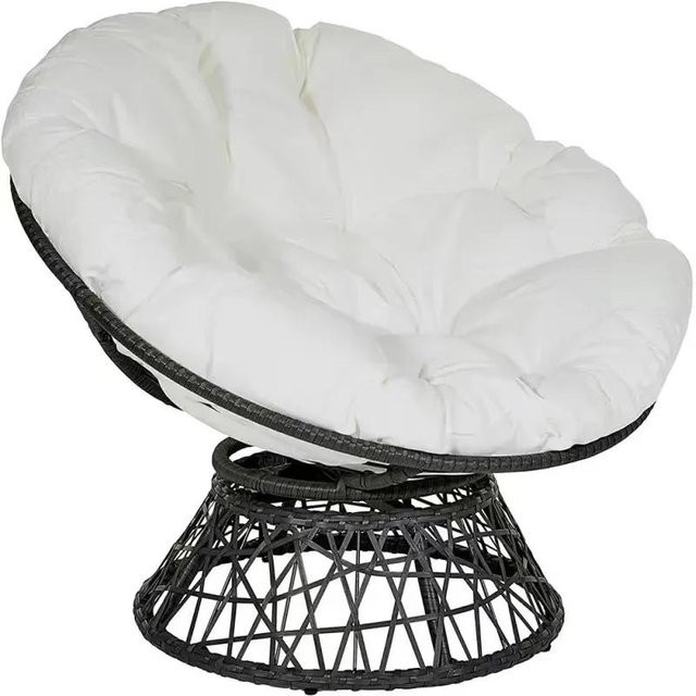 Runder Tatami Pouf als Bodensitzkissen in Weiß, Durchmesser: 80 cm - Bild 1