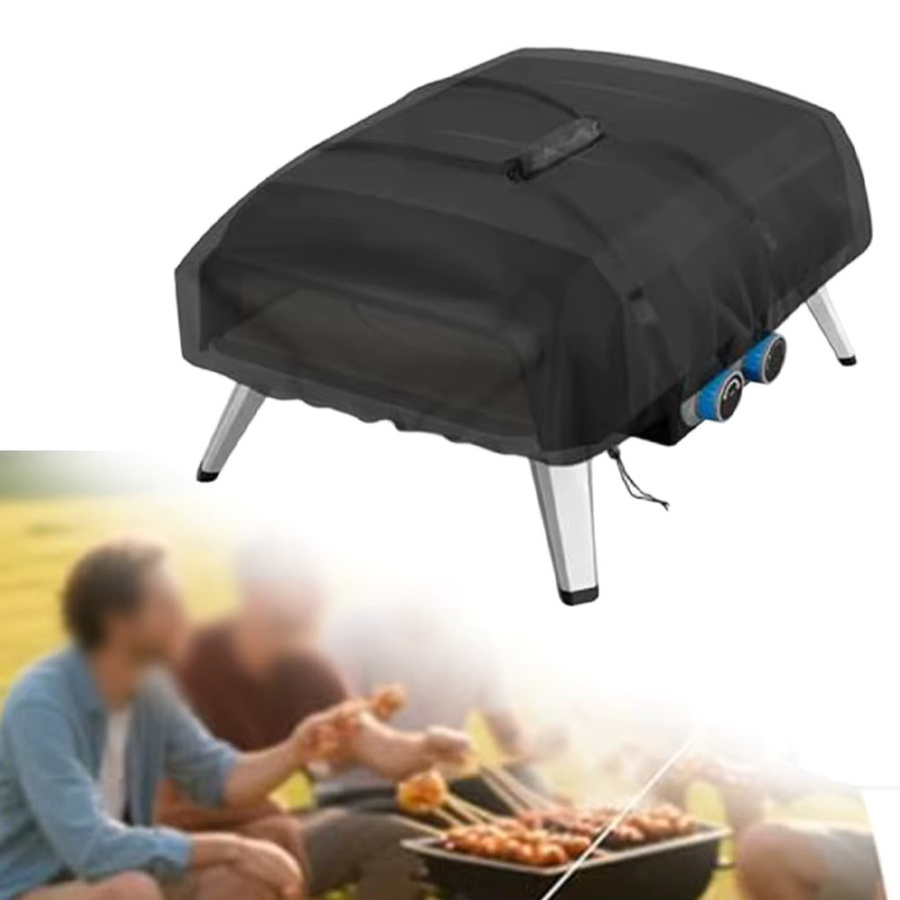 Tefal Gasofen-Pizzabezug aus Oxford-Stoff in Schwarz, winddicht und wasserdicht, B/T/H: 71 x 52 x 35 cm - Bild 3